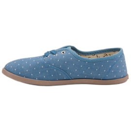 Zapatillas con lunares azul 4