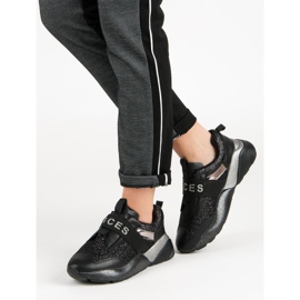 VICES Zapatos deportivos sin cordones negro 3