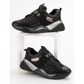 VICES Zapatos deportivos sin cordones negro 5
