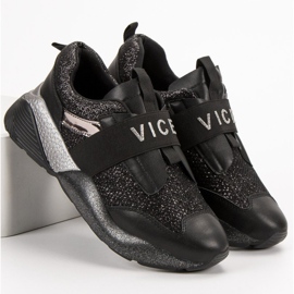 VICES Zapatos deportivos sin cordones negro 6