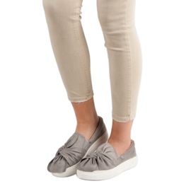Slipons de ante con lazo VICES gris 1