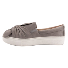 Slipons de ante con lazo VICES gris 6