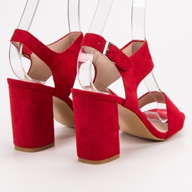 Sandalias rojas VINCEZA rojo 7