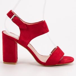 Sandalias rojas VINCEZA rojo 3