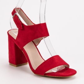 Sandalias rojas VINCEZA rojo 4