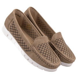 Vinceza Mocasines beige 2
