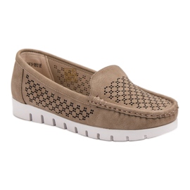 Vinceza Mocasines beige 4