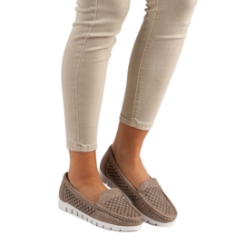 Vinceza Mocasines beige 7