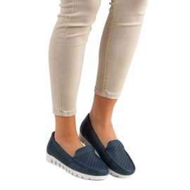 Vinceza Mocasines azul marino 2