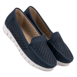 Vinceza Mocasines azul marino 8