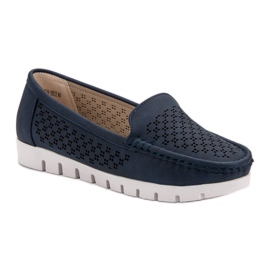 Vinceza Mocasines azul marino 5