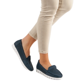 Vinceza Mocasines azul marino 3