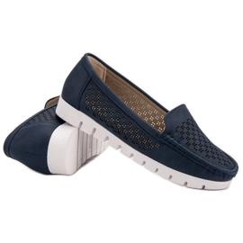 Vinceza Mocasines azul marino 7