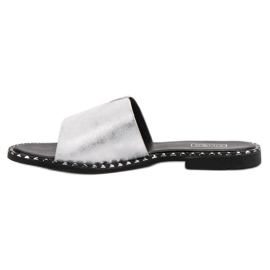 Filippo Zapatillas cómodas y brillantes gris 2