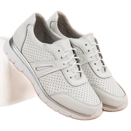 Filippo Zapatos deportivos de cuero blanco 6