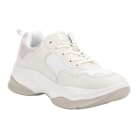 Kylie Zapatillas blancas de moda blanco 1