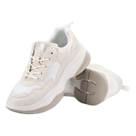 Kylie Zapatillas blancas de moda blanco 3