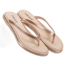 Chanclas con purpurina VINCEZA rosado 3