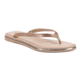 Chanclas con purpurina VINCEZA rosado 6