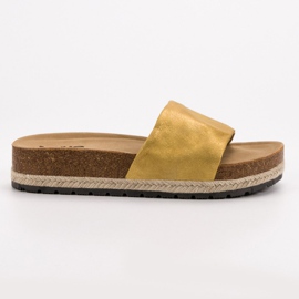 Kylie Pantuflas Mostaza Brillante amarillo 4