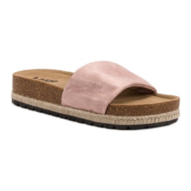 Kylie Pantuflas rosa brillante rosado 4