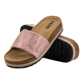 Kylie Pantuflas rosa brillante rosado 5
