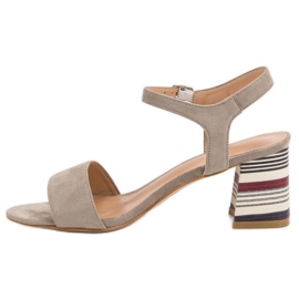 Sandalias VINCEZA beige de moda 4