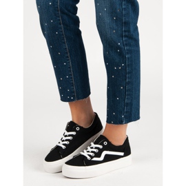 Kylie Zapatillas de deporte negras de moda negro 3
