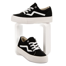 Kylie Zapatillas de deporte negras de moda negro 2