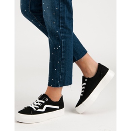 Kylie Zapatillas de deporte negras de moda negro 4