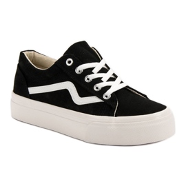 Kylie Zapatillas de deporte negras de moda negro 5