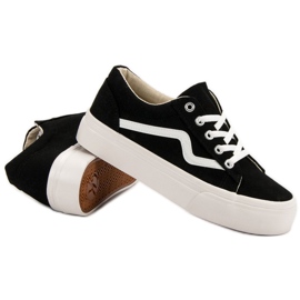 Kylie Zapatillas de deporte negras de moda negro 7
