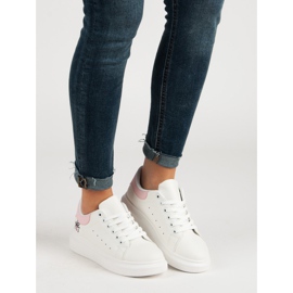 Kylie Calzado deportivo de moda blanco 5