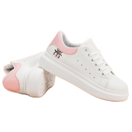Kylie Calzado deportivo de moda blanco 3