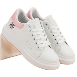 Kylie Calzado deportivo de moda blanco 4