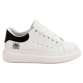 Kylie Calzado deportivo de moda blanco 4