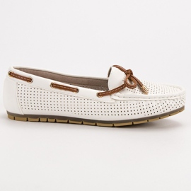 Kylie Mocasines cómodos blanco 5