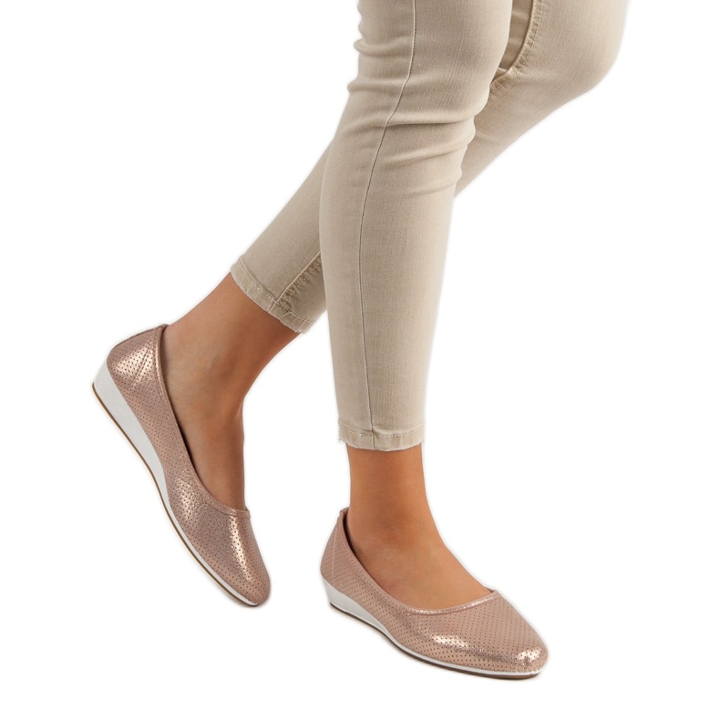 Vinceza Cómodas bailarinas rosa 2