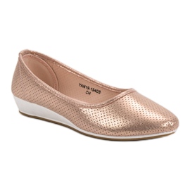 Vinceza Cómodas bailarinas rosado 5