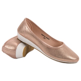 Vinceza Cómodas bailarinas rosado 7