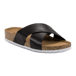 Kylie Cómodas pantuflas negras negro 5