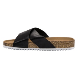 Kylie Cómodas pantuflas negras negro 6