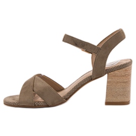 Sandalias VINCEZA marrón 4