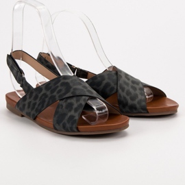 Kylie Sandalias manchadas negro 5
