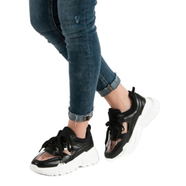 SHELOVET Zapatillas Transparentes negro 2