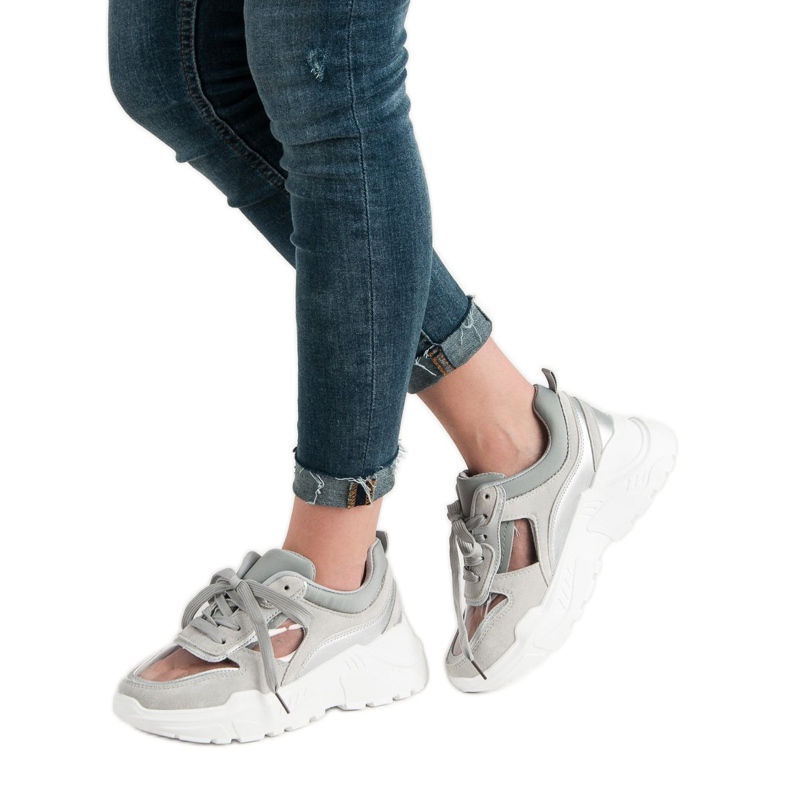 Zapatillas Transparentes gris 2