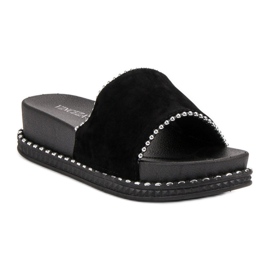 Zapatillas en la plataforma VINCEZA negro 3