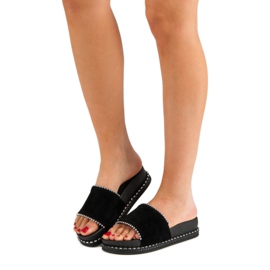 Zapatillas en la plataforma VINCEZA negro 1