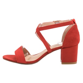 Seastar Sandalias de gamuza en una barra rojo 1