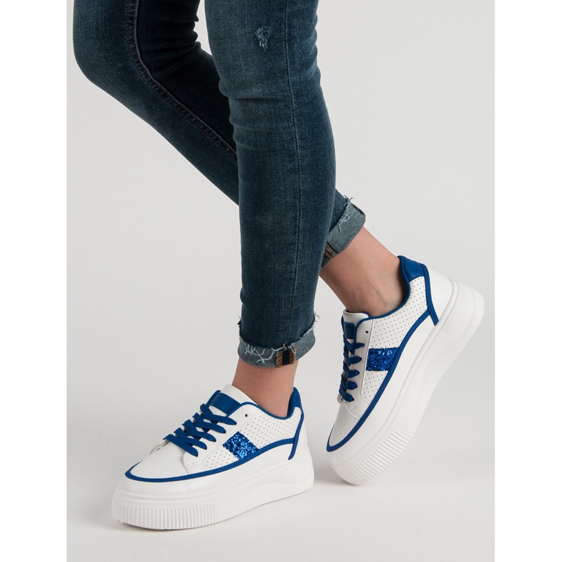 Creepers blancas con purpurina blanco 1